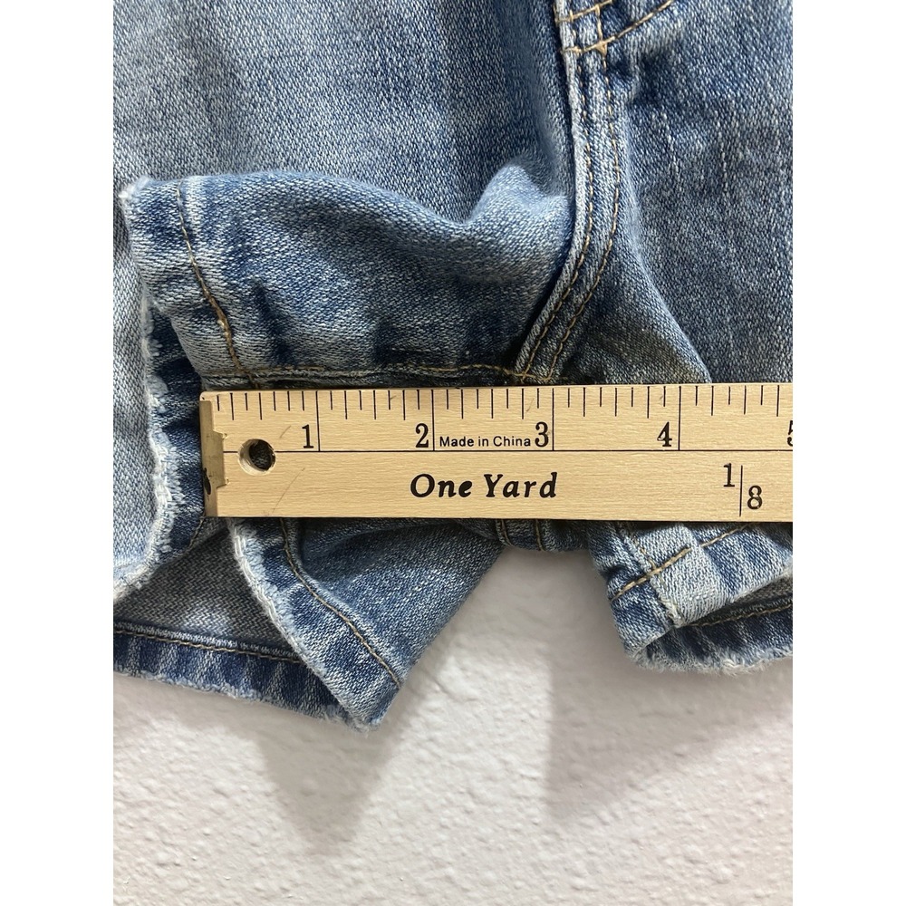 BKE Denim Cut Off Shorts 27/6 Blue Cotton Low Rise 2.5 in Inseam 5-Pocket - Picture 4 of 10